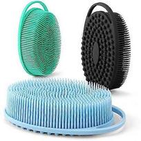 13.5x3.5cm Silicone Body Scrubber,Loofah Exfoliating Body Scrubber,Bath Brush,Set of 3 Soft Body Scrubber,Deep Pore Cleansing,Long Lasting and Durable
