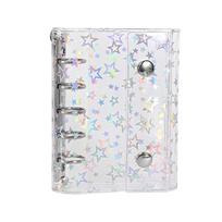 Waterproof Money Savings Challenge Binder Transparent PVC Cover Envelope Savings Challenges Book Portable Button Closure