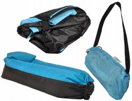 Sofa Dmuchana Lazy Bag 180X70 Cm Niebieska Enero Camp