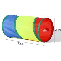 Daugiafunkcinė katės tunelio palapinė ir miegmaišis kačiukams - žaislas savarankiškam žaidimui 50cm Straight Cat Tunnel