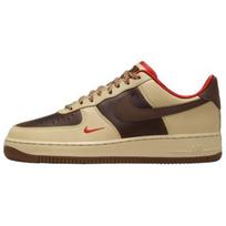 Nike Air Force 1 07 Šviesiai Britiško Tan Kakavos Wow Vyriški Sportbačiai Rudi Sezamo Pecan-Raudoni HQ3447-222 40