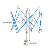 Yarn Winder And Swift Weaving Accessories Adjustable Yarn Umbrella Swift Holder For Knitting Weaving Embroidery Handcrafting mėlyna