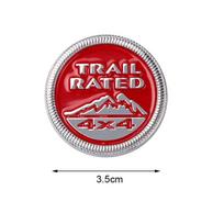 1 vnt. 3D metalinis 4X4 Trail Rated emblemos logotipas Ženklelis Automobilio lipdukas Renegade Wrangler jK Grand Cherokee Automobilio stilius Auto priedai 1pc