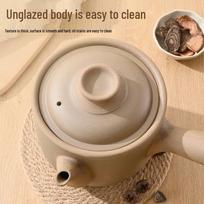 Traditional Unglazed Ceramic Chinese Herbal Medicine Pot, 2L