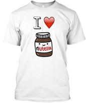 I love Nutella Tee T shirt Made in the USA Size S to 5XL S