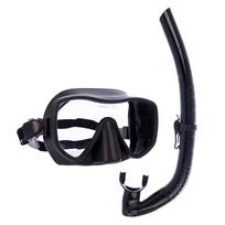OLOEY Adult Snorkeling Set juodos dviejų dalių komplekto spalva