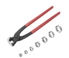 Infinitely Adjustable Single Ear Oil Hose Clamp Pliers, O-Type Hose Tool