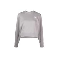 Adidas X Stella McCartney Logo Print Crew Neck Sweatshirt Women Tops Grey HR2528 M