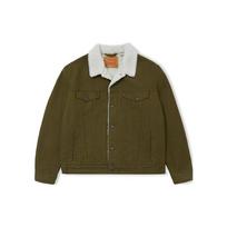 Levis FW22 Vienspalvis Viengubas Storas Švarkas Unisex Švarkai Karinė Žalia 16365-0189 S
