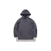 Li Ning X Jackie Chan Collaboration Kung Fu Series Button Loose Spliced Pullover Hoodie Men Hoodies Dark-Gray Purple AWDQ933-2 L