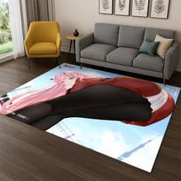 Sexy Girl Zero Two DARLING in FRANXX Cartoon Carpet Rug for Bedroom Living Room Sofa Doormat Home Decor,Kid Area Rug Non-slip 40x60cm