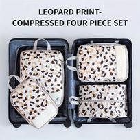 4Pcs Travel Compression Packing Cubes Waterproof Suitcase Clothes Organizer Bags Luggage Storage