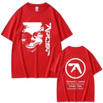 Aphex Twin Face Graphic T Shirt Richard D James Album Print Tshirt Unisex Women Fashion Electronic Pop Music Short Sleeve Tshirts S