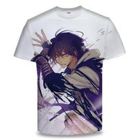 MINISO Summer Assassin Wu Liuqi National Comic 567 Thousand Blade Fashion 3D Digital Printed Casual Short Sleeved T-shirt XS