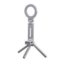 Foldable Magnetic Phone Tripod Holder 360° Rotation Dual-sided Magnet Tripod  Desk Plane Train Use sidabras