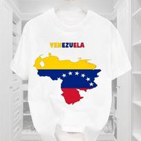 Venezuela Flag T Shirt Men Short Sleeve Crew Neck Tops Camisa Graphic T Shirts Cotton Casual Clothing Camisetas Ahegao S įvairiaspalvis