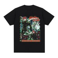 Anime Jojo Bizarre Adventure Kakyoin Noriaki Tshirts 2026 Summer Unisex Women Cotton Oversized Y2K Fashion Casual Unisexs Tshirt S