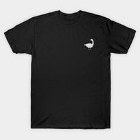 Men Black Print T-shirt Goose No-Cut Transfer Paper Print Cotton Tshirt S įvairiaspalvis