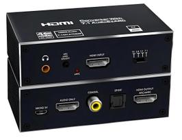 Ekstraktor Hdmi 2.1 Toslink Konwerter Atmos 7.1 Earc Hdcp 2.3 8K 4K 120Hz