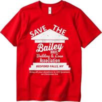Minimalist Women Summer tshirt Save The Bailey Bros Building And Loan Association Bedford Falls Ny Short Sleeve Adult O Neck 4XL