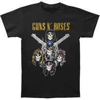 Guns N Roses Cross Gun Black Unisex T-shirt S įvairiaspalvis