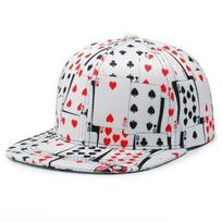 Women Poker Card With Printed Pattern Hip-Hop Hats Spring Autumn Outdoor Use Adjustable Casual Baseball Caps Sunscreen Hat Sportss Cap For Men And