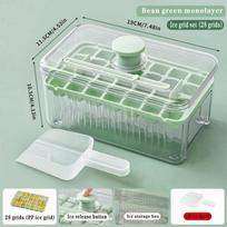 Press Type Ice Cube Tray With Storage Box Ice Maker Ice Box Ice Bucket Mould One Button Release Easy Demold For Kitchen Gadget