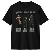 Metal Gear Solid Game T-Shirt for Men  Hipster Cotton Tees Round Neck Short Sleeve T Shirts Printed Tops S įvairiaspalvis