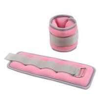 2Pcs Sports Cuffs Foot/Wrist Weights Arm Ankle Sandbag for Leg Fitness Weight Exercise Dance Student rožinė