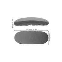 Memory Foam Office Chair Armrest Pads 10.41 X 3.93 X 1.38 Inches Brown Universal Armrest Slipcover for Gaming Desk Chair pilka