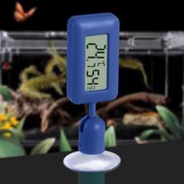 360° Rotating Luminous Digital Reptile Thermometer Hygrometer With Suction Cup Temperature Humidity Meter Accessories one size mėlyna