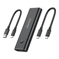 Rongshenghui M.2 SSD Enclosure USB-C to NVME/NGFF Dual Protocol External Drive Case
