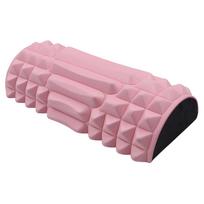 Foam Roller Exercise Roller High Density EVA Massage Roller Multi-Function Portable Muscle Roller Half Round for Bodybuilding rožinė