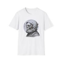 Astronaut Skull Space Tee, Unisex Graphic Sci-Fi Shirt, Astronomy Lovers Gift S įvairiaspalvis