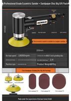 Air-Powered Small Pneumatic Polisher & Grinder for Cars