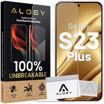 Szkło  Nietłukące Do Samsung Galaxy S23 Plus Na Ekran Hybrydowe Alogy Flexi Glass 9H Case Friendly Płaskie Na Ekran