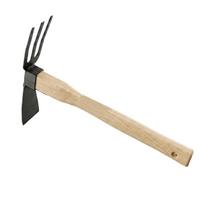 Robust Hardwood Handle Small Hand Hoe High-Strength Metal Head Compact Design Manual Garden Tool Stable Performance