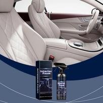 Car Interior Foam Cleaner Spray 120ml Multi Purpose Automotive Upholstery Dashboard Fabric and Leather Cleaner for Vehicle Interior Maintenance One Size