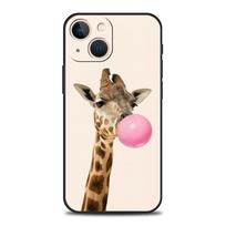 giraffe illustration Phone Case For iPhone 16 13 15 14 12 11 Pro MAX XR X SE XS 7 8 Plus Soft TPU Shell Cover For iPhone 7 8 SE