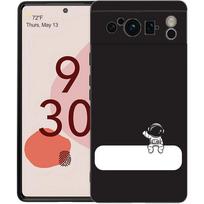 Lovely Astronaut Phone Case For Google Pixel 9 8 9A 8A 7 7A 6 Pro XL 6A 5G Black Soft Back Luxury TPU Cover For Pixel 6