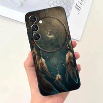 Dreamcatcher Feather Phone Case For Samsung Galaxy A13,A21s,A22,A31,A32,A52,A53,A71,A80,Soft Black Shell Samsung a11