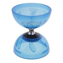 10.5cm Triple Bearing Juggling Diabolo Toys with Sticks & String Set Blue