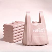 Pink Printed Heavy Duty Garbage Bags 32x52cm Thick PE Plastic Trash Can Liners For Home Kitchen Office Use