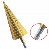 Kalėdinė eglutė laiptuotas grąžtas kūginis metalui, plastikai, medienai 4-32 mm HSS