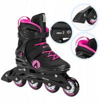 Rolki Damskie Attabo Cyclone 38 Czarne Rekreacyjne Abec-7 Koła 76Mm 82A Pu
