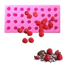 Diy 3D Raspberry Fruit Silicone Mold Diffuser Plaster Epoxy Resin Mold Fondant Chocolate Mousse Cake Decoration Baking Mold
