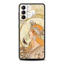 Phone Case for Samsung Galaxy S25/S24/S23/S22/S20/S21/FE/Ultra/S10/S10E/S9/Plus/5G Soft TPU Cover Art Poster ALPHONSE MUCHA Bags for Samsung S25