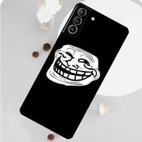 Troll Face Meme Case For Samsung Galaxy S23 FE S20 S21 S22 Ultra S8 S9 S10 Plus Note 10 20 Ultra Soft Cover For Note 20 Ultra
