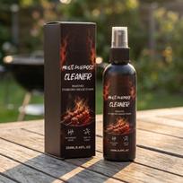 Multi Purpose Cleaner Spray for Barbecue Grill Surface Grease and Oil Stains Removal 250ml Bottle Suitable for Kitchen and Outdoor Use One Size juoda