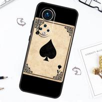 Ace of spades Poker Card Case For Honor Magic 7 Pro 5 6 Lite Honor 200 Pro 50 70 90 X8b X9a X8a X8 X9 X9c X9b Cover For Honor 50